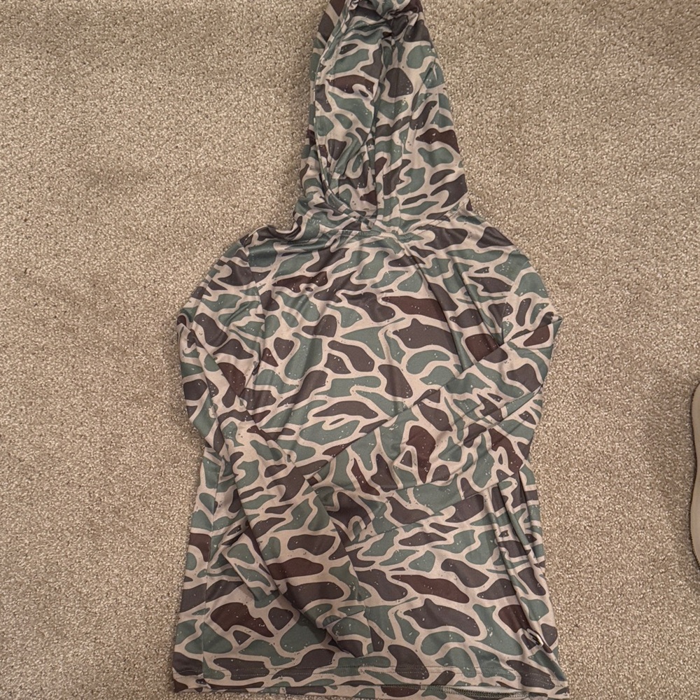 Boys Camouflage Hooded Top